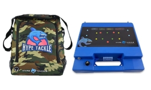 Zestaw Torba Cover na Echosondę Hype Tackle Camo + Pudełko PREMIUM na dwa akumulatory z bezpiecznikiem