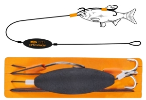 Balzer Adrealin catfish worm rig with 25g Uw-Float