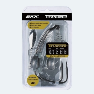 Haczyki BKK Titan Diver+ z obc 4/0 4,8g 2szt