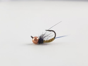 MikroJig Nimfa wolfram Mayfly Nymph Olive #12