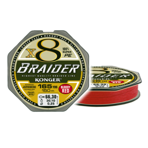PLECIONKA BRAIDER X8 0,16mm 150m 18,8kg BLOODY RED