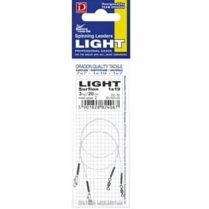 Przypon Dragon 1x19 Surflon 3kg Light 30cm 2szt