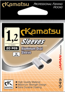 TULEJKI ZACISKOWE ALUMINIOWE OWAL. 1/2mm 20szt
