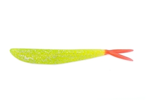 Lunker City 4" Fin-S Fish Chartreuse Flake FT 8szt