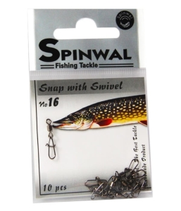 Agrafka Spinwal nr.18 7kg z krętlikiem 10szt.
