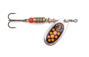 Mepps BLACK FURY srebrny/czerwone_orange 3/6,5g