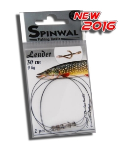 Przypon Spinwal 30cm 9kg z Agrafką S 2szt.