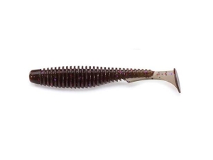FishUP U-Shad 5cm #050 Green Pumpkin Brown Red Purple 10szt